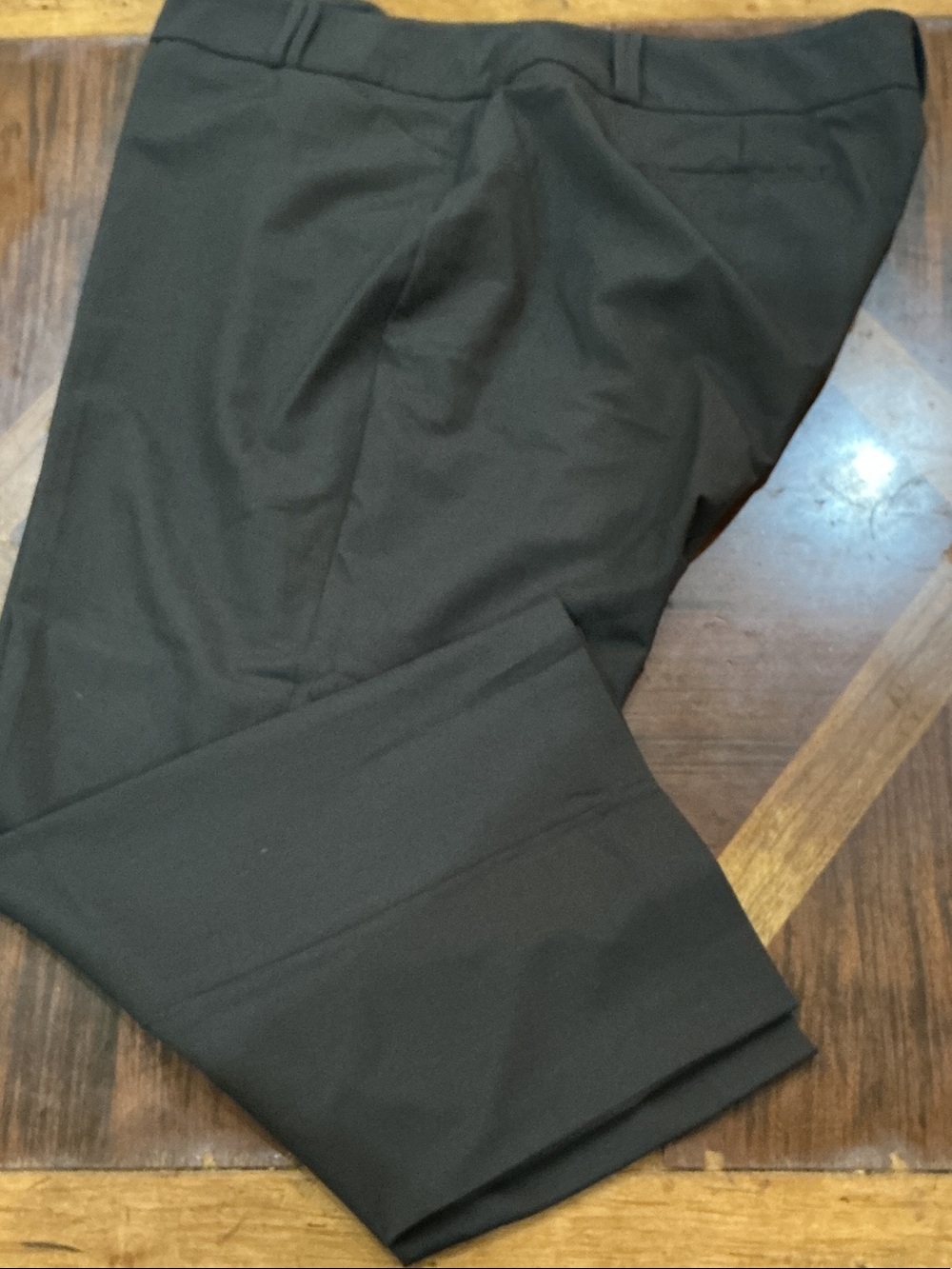 Plus Size Women Alfani Brown Straight-Leg Dress Trousers